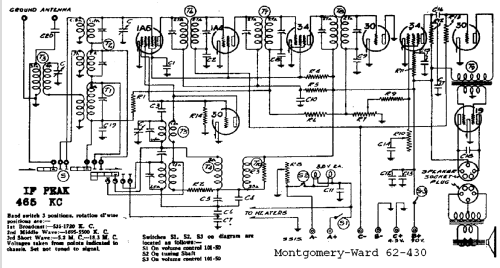 Airline 62-430 Order= 162 C 430 ; Montgomery Ward & Co (ID = 586265) Radio