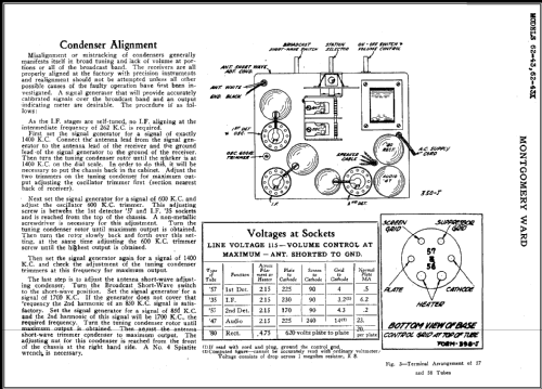 Airline 43 Order= 662 X 43; Montgomery Ward & Co (ID = 470848) Radio