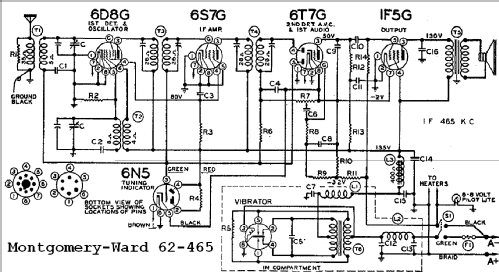 62-465 Order= P462 B 465 ; Montgomery Ward & Co (ID = 589925) Radio