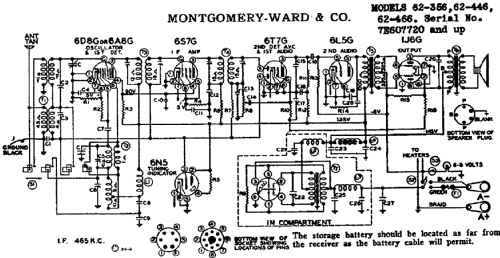 Airline 62-466 Order= P162 B 466 ; Montgomery Ward & Co (ID = 589149) Radio