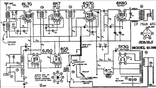 62-500 Order= P 462 C 500 ; Montgomery Ward & Co (ID = 596070) Radio