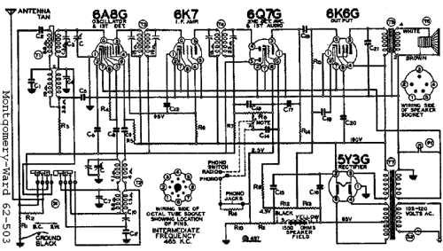 62-503 ; Montgomery Ward & Co (ID = 615399) Radio