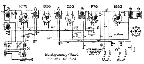 62-524 ; Montgomery Ward & Co (ID = 601214) Radio