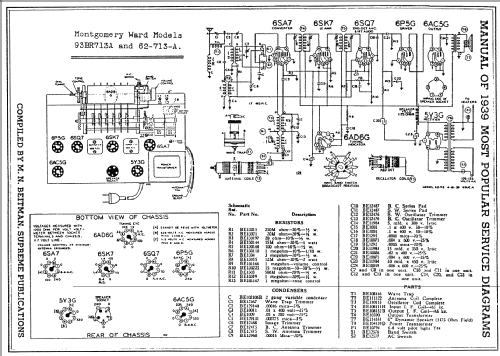 62-713-A ; Montgomery Ward & Co (ID = 53913) Radio