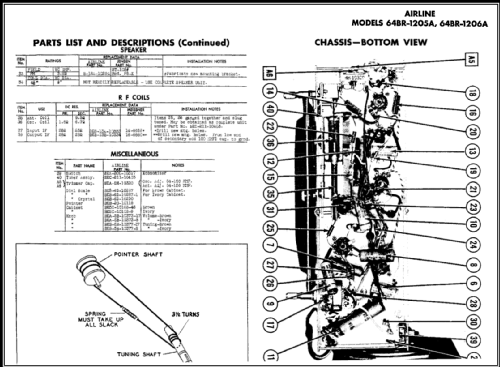 Airline 64BR-1205A Order= 62 C 1405 Y ; Montgomery Ward & Co (ID = 472301) Radio