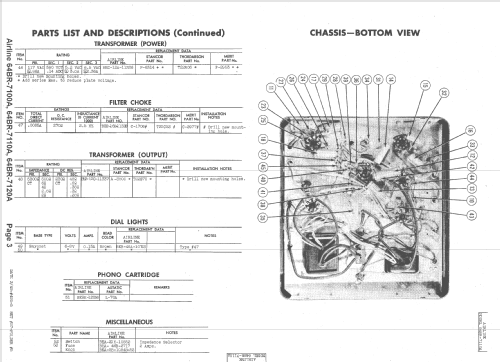 Airline 64BR-7110A ; Montgomery Ward & Co (ID = 1509457) Ampl/Mixer