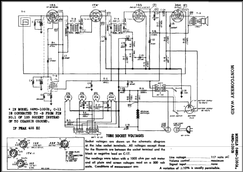 64WG-1050A ; Montgomery Ward & Co (ID = 472420) Radio