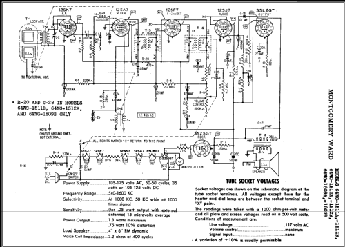 64WG-1512B ; Montgomery Ward & Co (ID = 472677) Radio