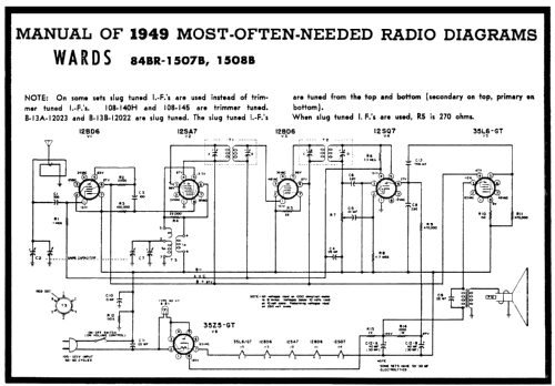 84BR-1507B ; Montgomery Ward & Co (ID = 96154) Radio