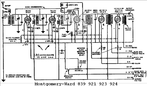 923 Radiola 21,22; Montgomery Ward & Co (ID = 630048) Radio