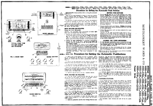 Airline 93BR-420A Series A; Montgomery Ward & Co (ID = 583502) Radio