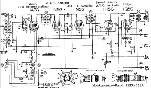 93BR-563A Order= P362 C 2563 ; Montgomery Ward & Co (ID = 619368) Radio