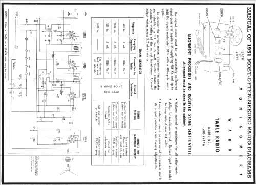 Airline 15BR-1547A Order= 62 C 1547 M ; Montgomery Ward & Co (ID = 132988) Radio