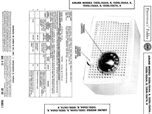 Airline 15GSL-1564A ; Montgomery Ward & Co (ID = 387250) Radio