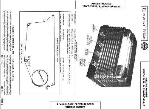 Airline 15WG-1545B; Montgomery Ward & Co (ID = 394428) Radio