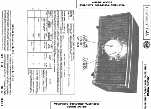 Airline 35BR-1558A; Montgomery Ward & Co (ID = 390495) Radio