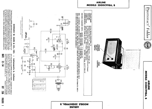 Airline 35GDC998B; Montgomery Ward & Co (ID = 393093) R-Player