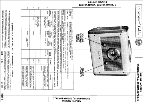 Airline 35GHM-1073B ; Montgomery Ward & Co (ID = 551784) Radio