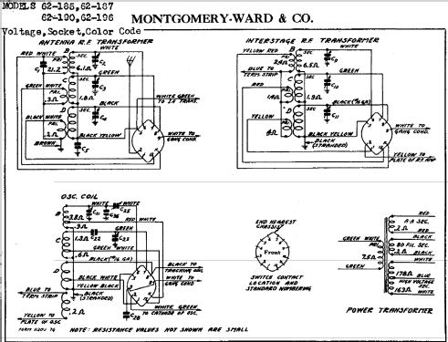 Airline 62-190; Montgomery Ward & Co (ID = 576021) Radio