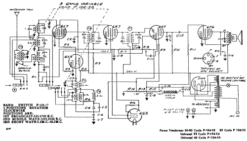 Airline 62-317 Ch= Belmont 787 Series A; Montgomery Ward & Co (ID = 2061618) Radio