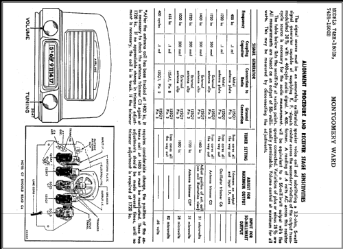 Airline 74BR-1502B Order= 62 A 1502M ; Montgomery Ward & Co (ID = 392472) Radio