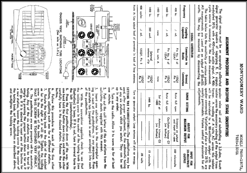 Airline 74BR-1507A; Montgomery Ward & Co (ID = 392480) Radio