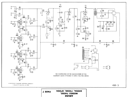 Airline 74GSG-8700A; Montgomery Ward & Co (ID = 391982) Ampl/Mixer