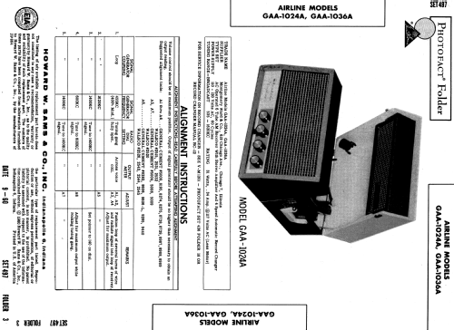 Airline GAA-1024A; Montgomery Ward & Co (ID = 586977) Radio