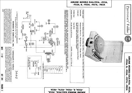 Airline GAA-982A ; Montgomery Ward & Co (ID = 551728) Ton-Bild