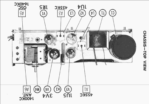 Airline Gen-1103A; Montgomery Ward & Co (ID = 1724057) Radio