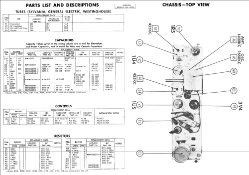 Airline GSE-1077A; Montgomery Ward & Co (ID = 390470) Radio