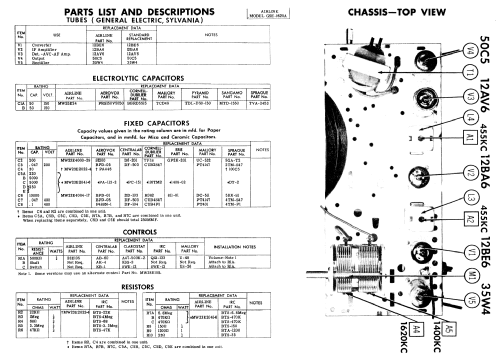 Airline GSE-1620A; Montgomery Ward & Co (ID = 384494) Radio