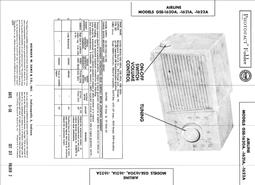 Airline GSE-1621A; Montgomery Ward & Co (ID = 2215846) Radio