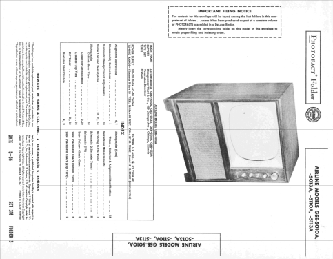 Airline GSE-5010A; Montgomery Ward & Co (ID = 2211283) Televisore