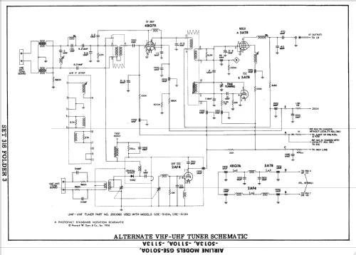 Airline GSE-5013A; Montgomery Ward & Co (ID = 2211289) Television