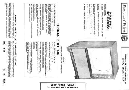 Airline GSE-5013A; Montgomery Ward & Co (ID = 2211300) Televisore