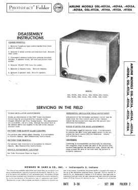 Airline GSL-4013A; Montgomery Ward & Co (ID = 2755668) Television