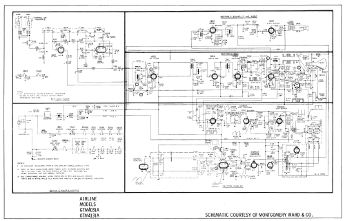 Airline GTM4031A; Montgomery Ward & Co (ID = 2409670) Televisore