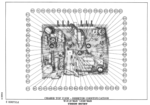 Airline GTM4031A; Montgomery Ward & Co (ID = 2468427) Television