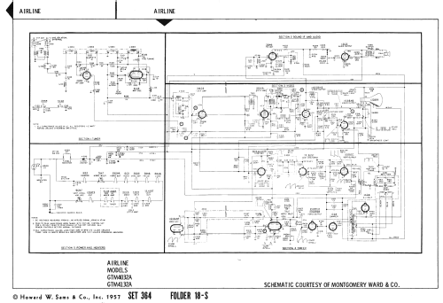 Airline GTM4132A; Montgomery Ward & Co (ID = 2409668) Television