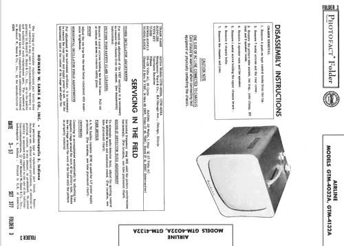 Airline GTM4132A; Montgomery Ward & Co (ID = 2465193) Fernseh-E