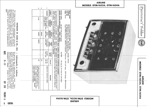 Airline GTM-1653A; Montgomery Ward & Co (ID = 2461699) Radio