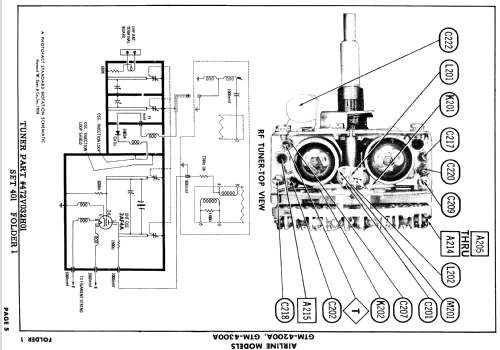 Airline GTM-4300A; Montgomery Ward & Co (ID = 826079) Televisión