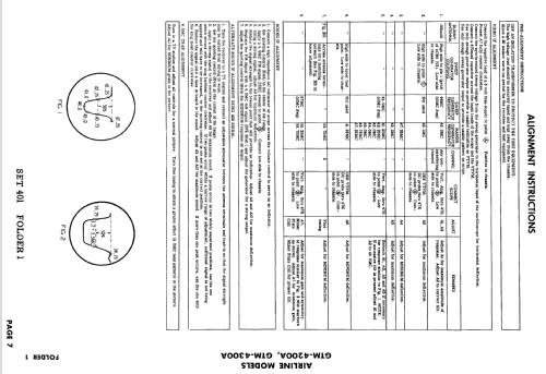 Airline GTM-4300A; Montgomery Ward & Co (ID = 826081) Television