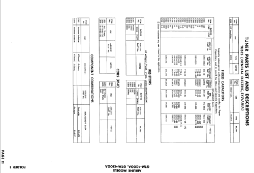 Airline GTM-4300A; Montgomery Ward & Co (ID = 826085) Television