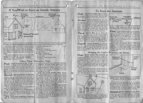 Airline Model E; Montgomery Ward & Co (ID = 2222917) Radio