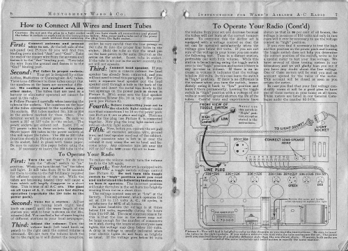 Airline Model E; Montgomery Ward & Co (ID = 2222919) Radio