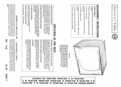 Airline WG-4111B Code 21A59CT; Montgomery Ward & Co (ID = 2149952) Television