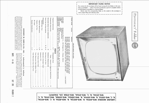 Airline WG-5011B Code 21A59CT; Montgomery Ward & Co (ID = 2150077) Television