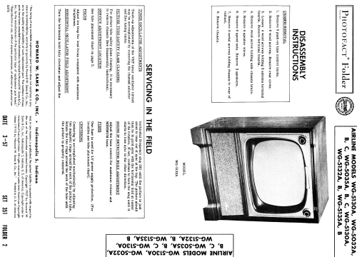 Airline WG-5032A ; Montgomery Ward & Co (ID = 1857513) Television